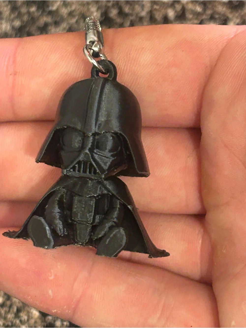 Black Darth Vader Helmet Keychain - Men Accessories